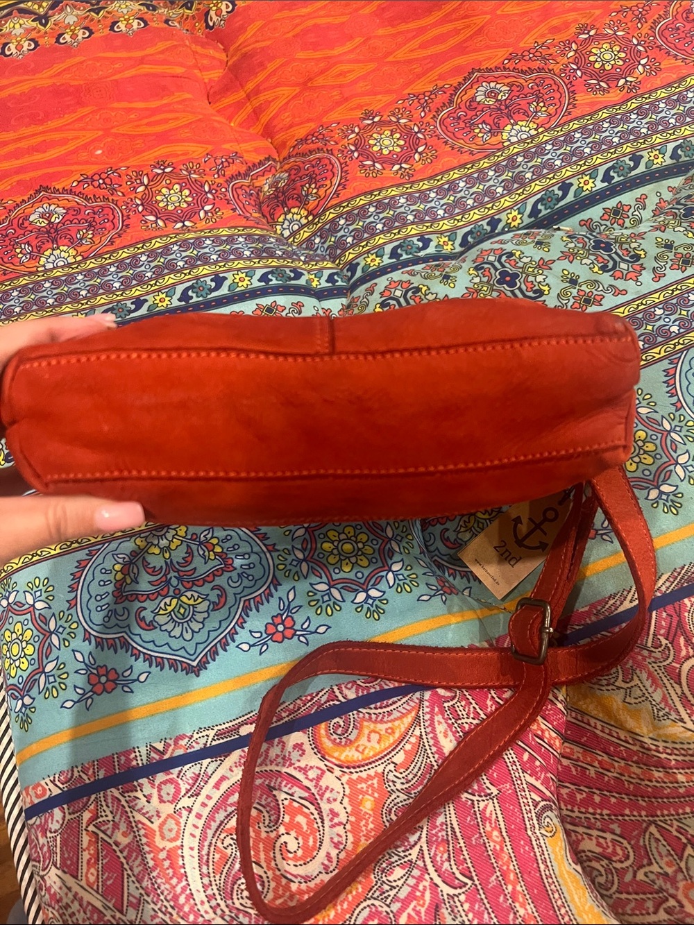 Harbor 2nd Rust sueded leather crossbody NWT - Picture 2 of 3